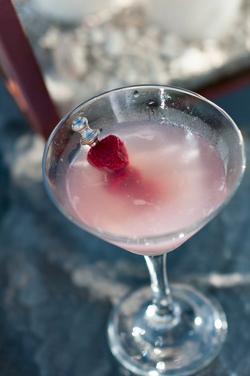 Raspberry Lemon Drop Martini