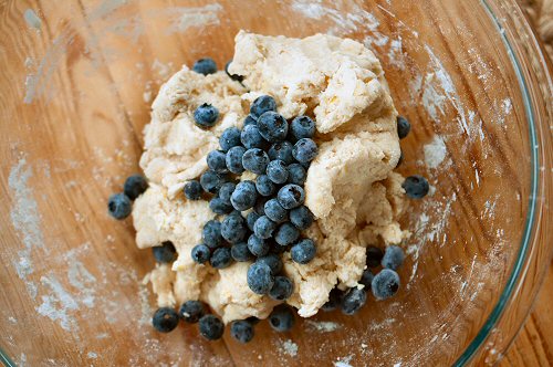 Dough with Blueberries