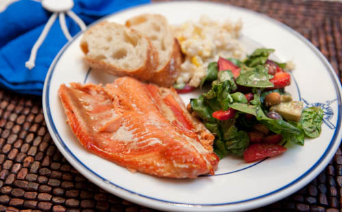 Barbecued Salmon Recipe - EntertainingCouple.com