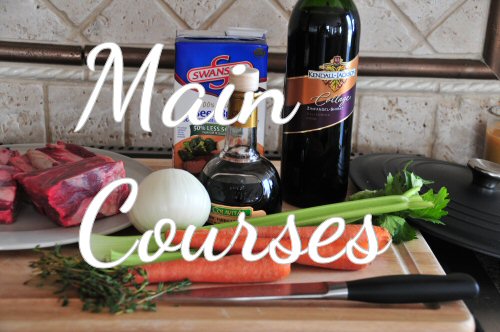 Recipes for main courses