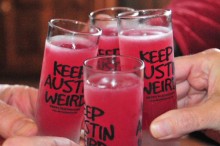 Pomegranate Margarita Shooters