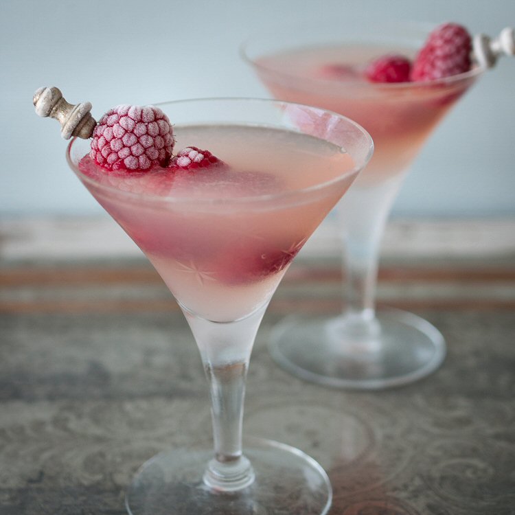 Raspberry Lemon Drop Martini