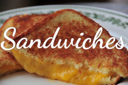 Sandwich recipes