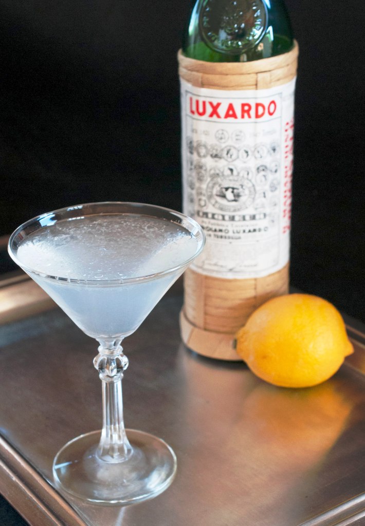 Aviation with Luxardo bottle