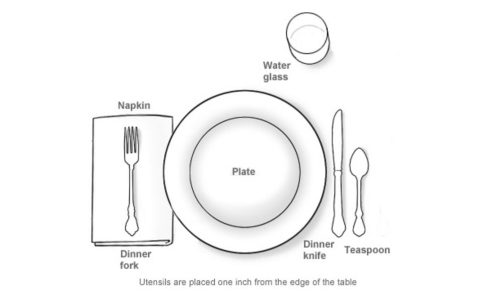 Informal Table Setting