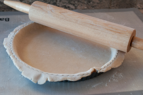 Trimming dough