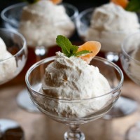 Tangerine Mousse in Cups