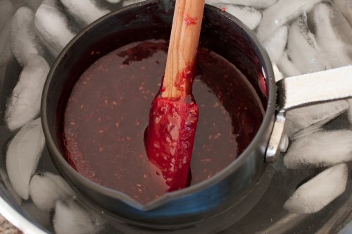 Raspberry Jam in Ice Bath