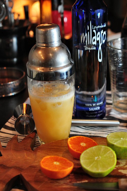 Making Tangerine Margaritas