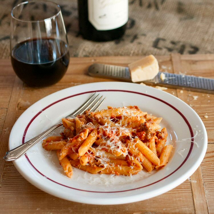 Penne Pasta with Vodka Sauce