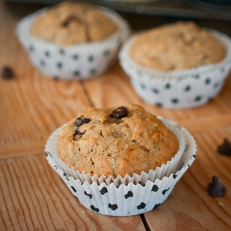 Zucchini Chocolate Chip Muffins