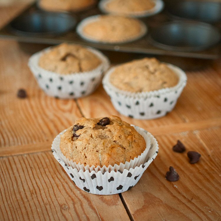 Zucchini Chocolate Chip Muffins