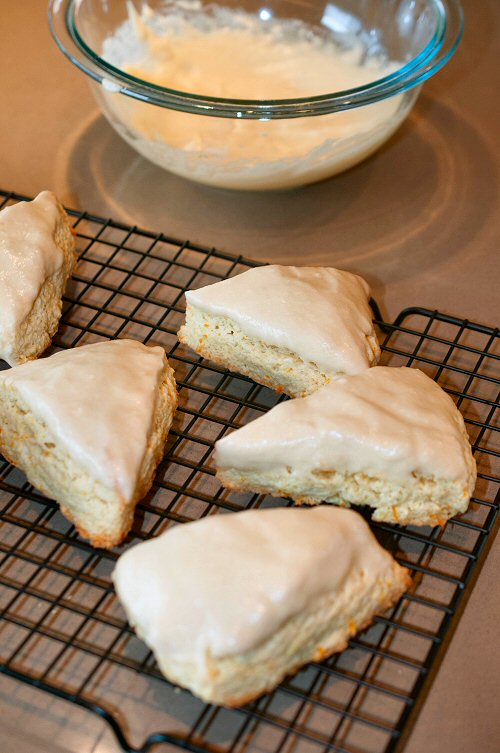 Glazed scones