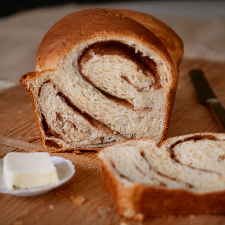 Loaf of Cinnamon Swirl Bread