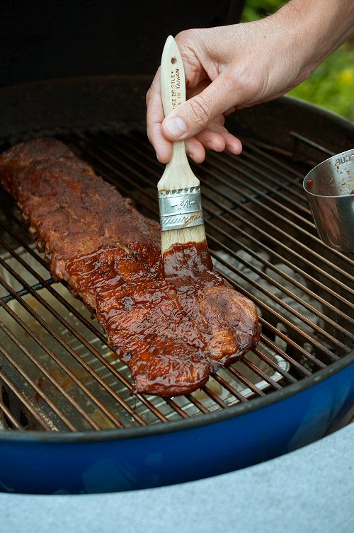 Basting the Ribs