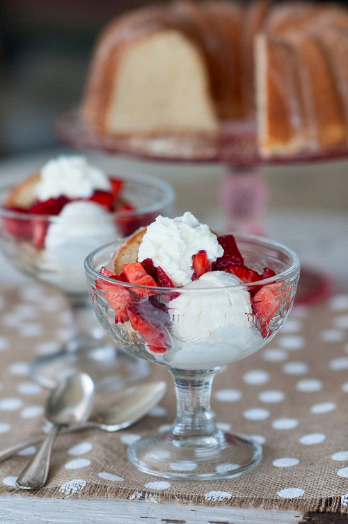 Strawberry Shortcake with Pound Cake