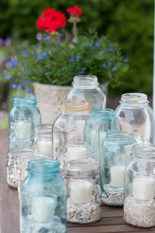 Mason Jar Candleholders