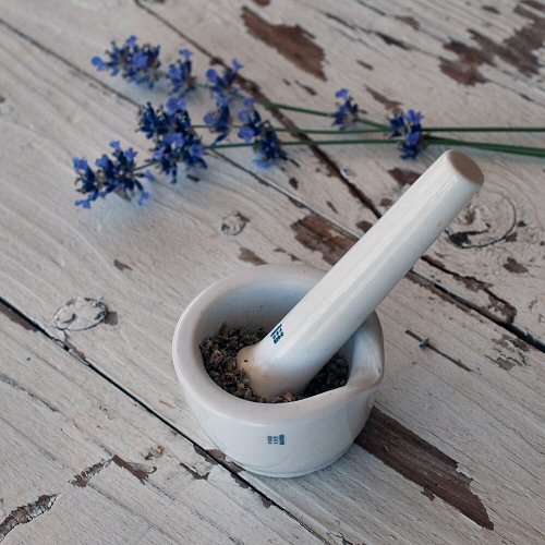 Crushing Lavender Flowers