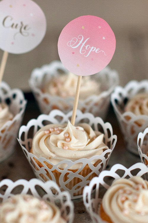 Hope for the Cure Cupcakes