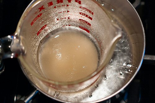 Dissolving the Gelatin