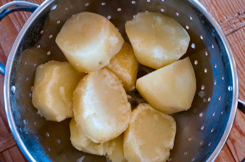 Cooked and Drained Potatoes
