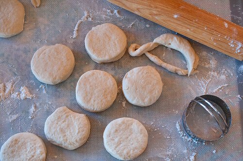 Biscuits Rolled and Cut