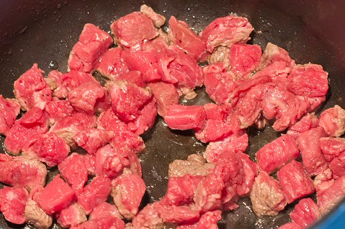 Browning the Stew Meat