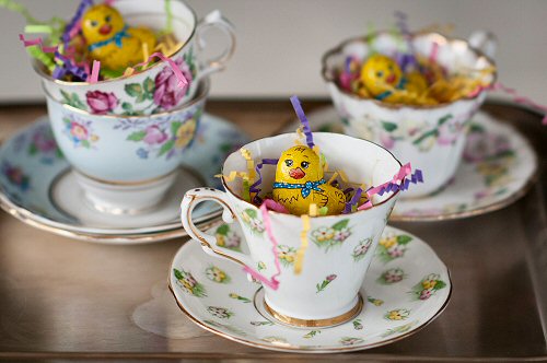 Easter Teacups