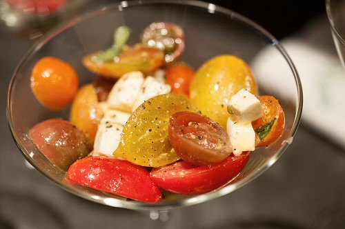 Caprese Salad in Martini Glass