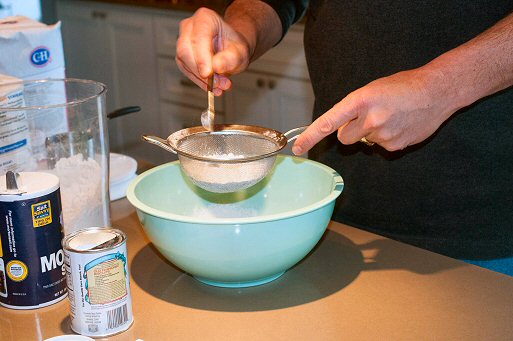 Sifting the Dry Ingredients