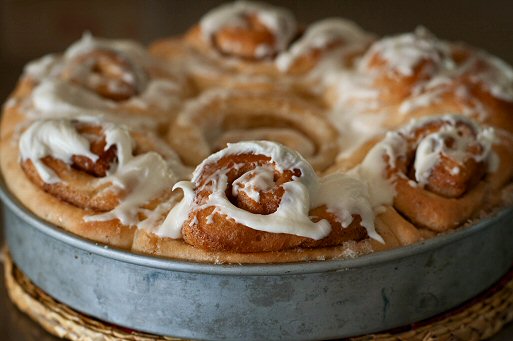 Pan of Cinnamon Buns