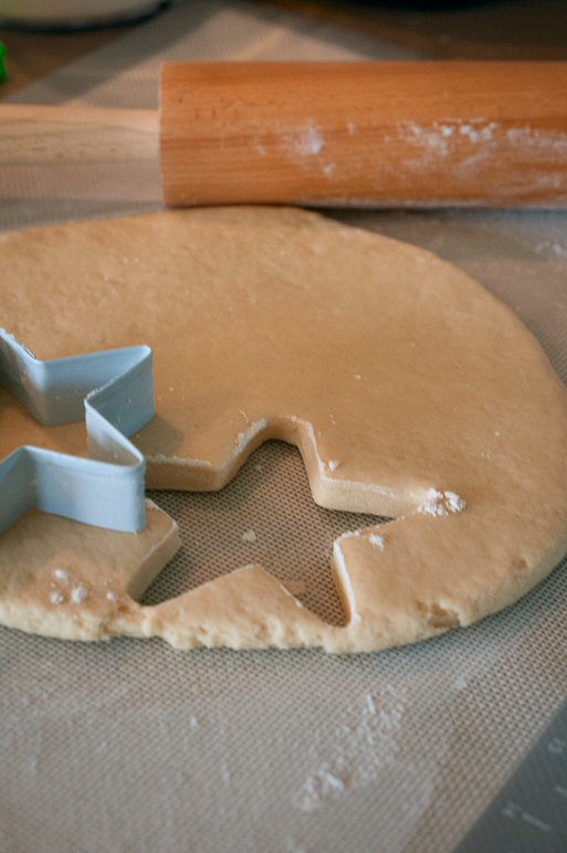 Cutting Shortcake Biscuits